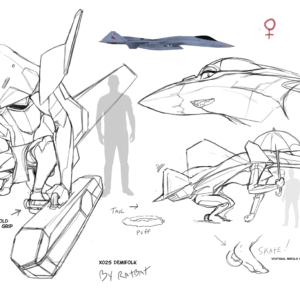 X-02S Strike Wyvern female demifolk living aircraft