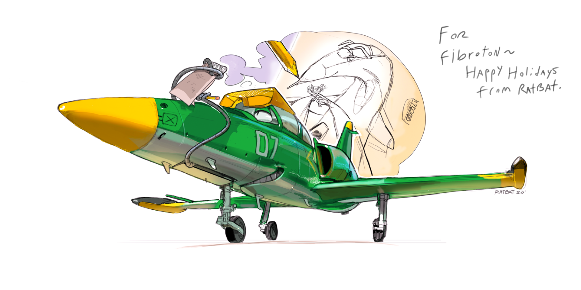 L-39ZA living machine colored